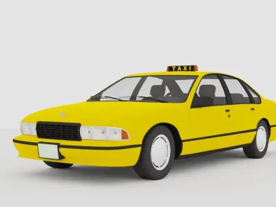 Taxi 3D Model 3D model