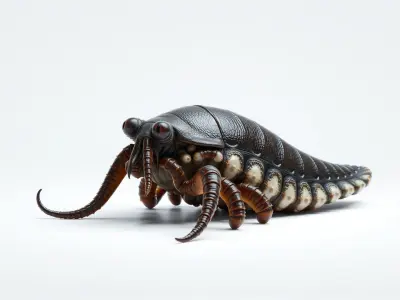 Alien Creature with Tentacles and Insect Eyes 3D Model Low-poly 3D model