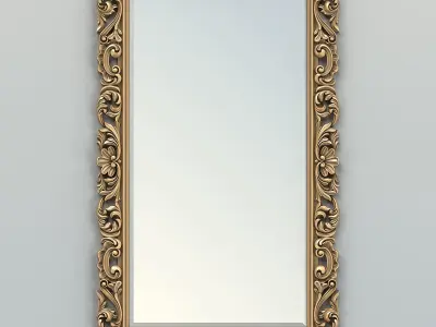 Rectangle mirror frame 013 3D model