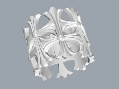 Cross Ring 3d Model 3D print model