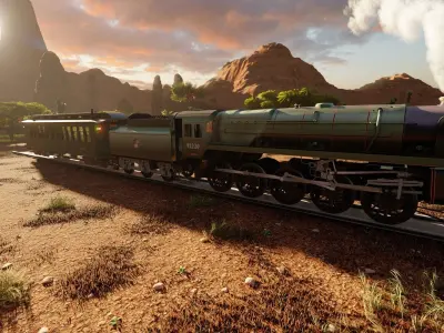 STEAM TRAIN WEST PACIFIC 3D model