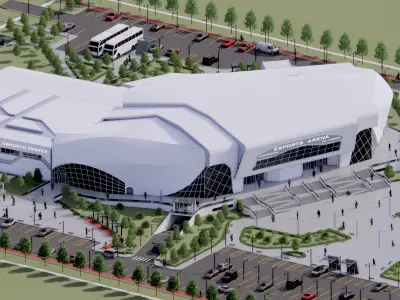 Esports Arena Revit Architecture Model  3D model