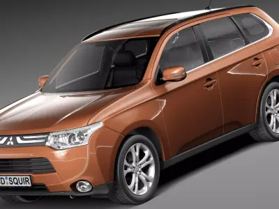 Mitsubishi Outlander 2013 3D model