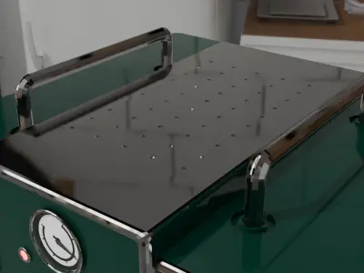 Modelo 3D de Cafetera Espresso Moderna - Estilo Retro 3D model