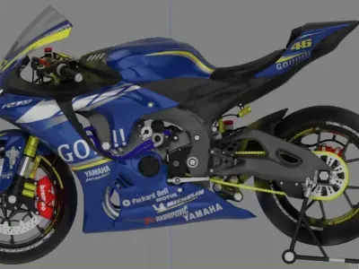YZF R1-M 2020 Model with Gauloises Livery  3D model