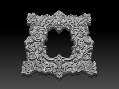 Bas relief Frame 240506 01 3D print model