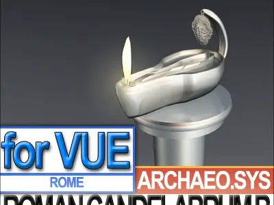 Ancient Roman Candelabrum B 3D model