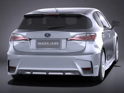 Lexus CT 200h 2016 VRAY 3D model