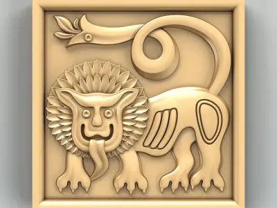 Square rosette 021 3D model