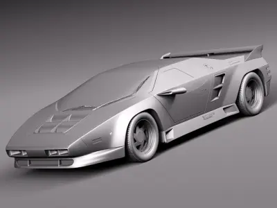 Vector W8 1990 1992 3D model