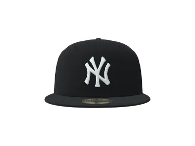 New York Yankees New Era Baseball Cap Low-poly 3D model