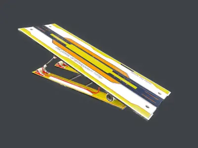 Springboard-01 Low-poly 3D model