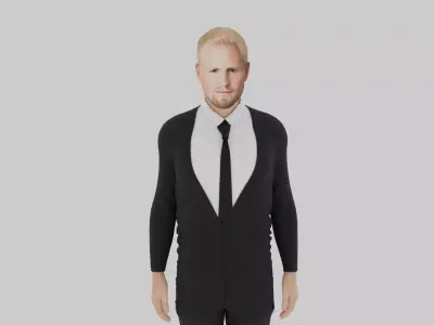 Kasper Schmeichel Low-poly 3D model