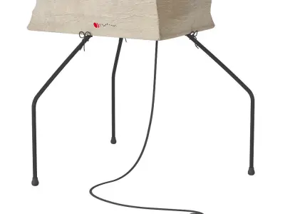 Vitra Akari 33N and UF4-33N floor lamp an suspension lamp 3D model