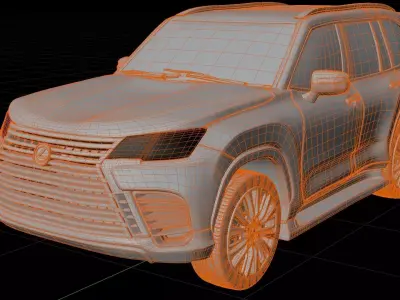 Lexus LX500 D 3D model