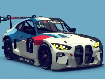 Cartoon Car GTM4 3D model