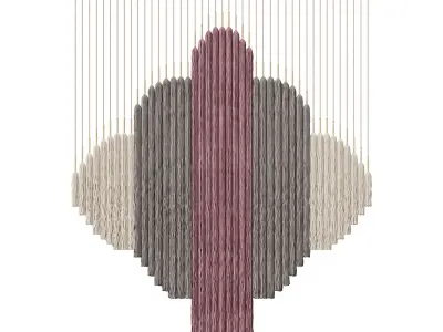 3D Wall Art 008 Macrame 03 3D model