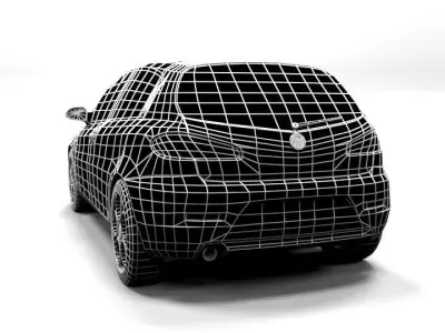 ALFA 147 5DOOR 2005 LOWPOLY Low-poly 3D model