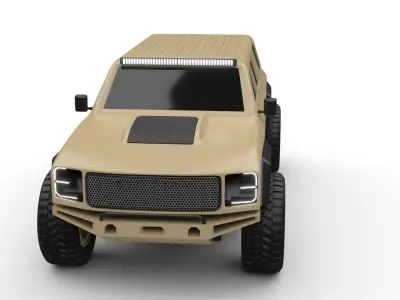 dedicated off road car 3D model