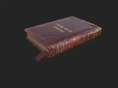 Book 4K PBR GameReady old books Low-poly 3D model
