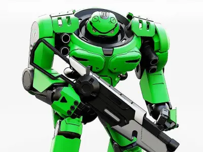 DOOM FIGHTER V-2  Rigged for Unreal Engine - Unity - MIXAMO  3D model
