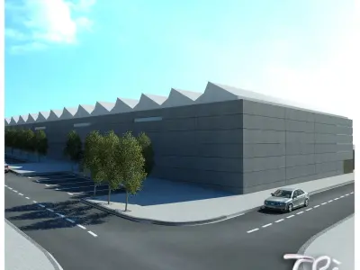 SPORTS COMPLEX BUILDING 3D model