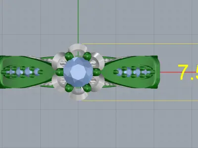 Verragio Engagement Ring 3D print model