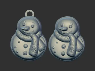 frozen christmas decor  3D print model