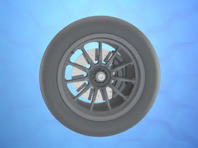 McLaren wheels tire 3D model