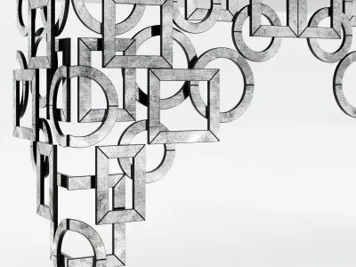 Cyan Designs Volos Console Table 3D model