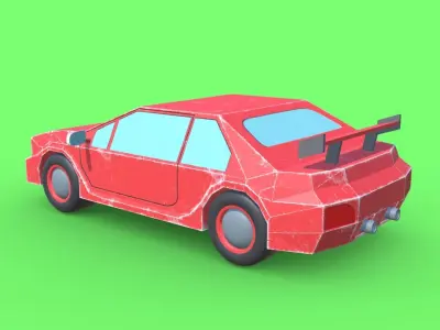 Sports Car - Stylized Race Car Pack Low-poly 3D model