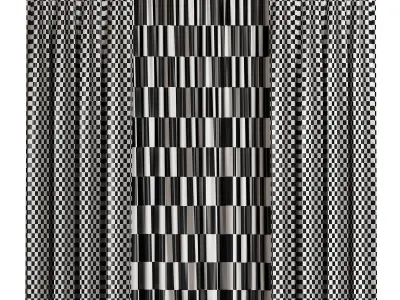 Curtain 3D model 4