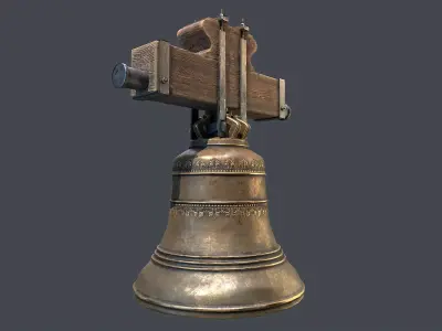 Church Bell Low-poly 3D model
