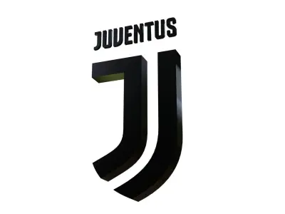 Juventus Logo 3D Low-poly 3D model