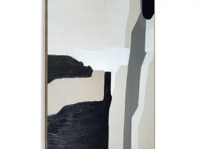 Plaster Two Photo Frame 372 Low-poly 3D model
