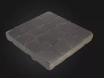 Midnight Slate Floor Tiles Texture