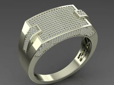 Band Ring 3D print model