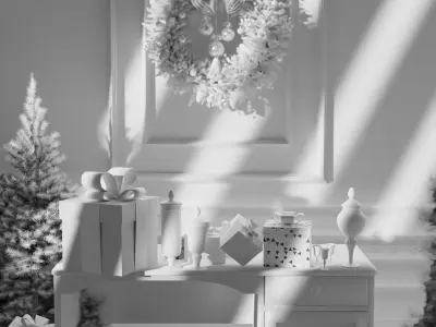 Christmas Scene  3D model