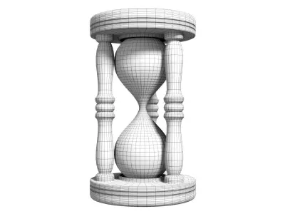 Vintage Hourglass Free 3D model
