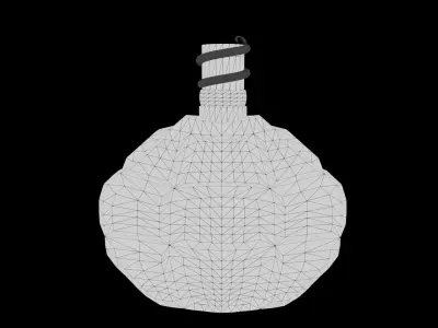 Perfume bottle with materials 3D model