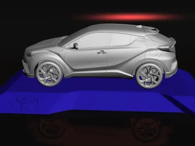 TOYOTA C-HR 2017 3D MODEL FOR 3D PRINTING STL FILES 3D print model