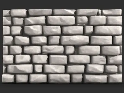 Rock Wall Building Component 3D print model