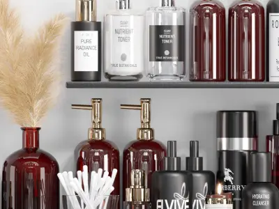 bathroom accessories 11 3D model