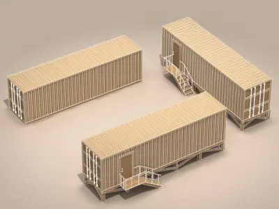 Container office 3D model