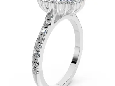 Blue Sapphire Ring Free 3D print model