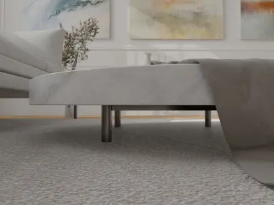 CHEAP MODELZ Marble coffee table including decorations Low-poly 3D model