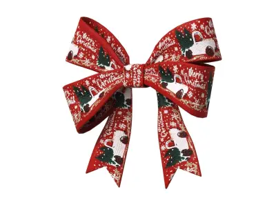 Christmas Bow Ribbon 88 Low-poly 3D model