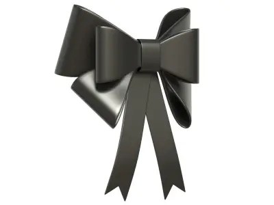 Christmas Bow Ribbon 11 Low-poly 3D model