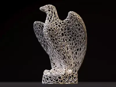 Eagle figurine 3D print model