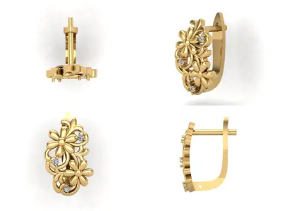 Earrings 63 3D print model